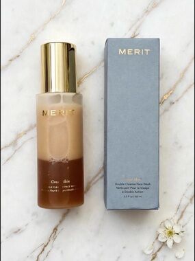 BNIB Merit Double Cleanse Face Wash 5 fl oz